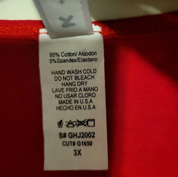 K+Glam Leotard PLUS SIZE - RED (Size 3X) - Picture 5 of 6